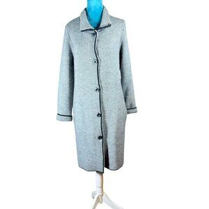 Gio & Gio Made in Italy Long Wool Blend Knit Coat - Women’s Medium
